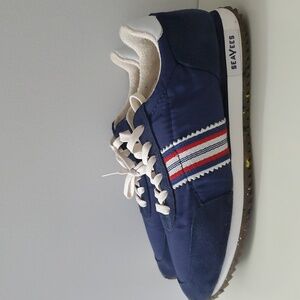 SeaVees Mens Royal Runner Sneakers Size 9 Blue Recycle Nylon